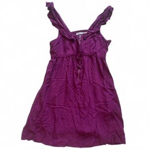 Kimchi blue urban outfitters zip ruffle mini dress